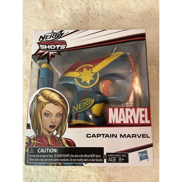 ✅NERF MICRO SHOTS-CAPTAIN MARVEL-NEW IN BOX- TW1 - Picture 1 of 6